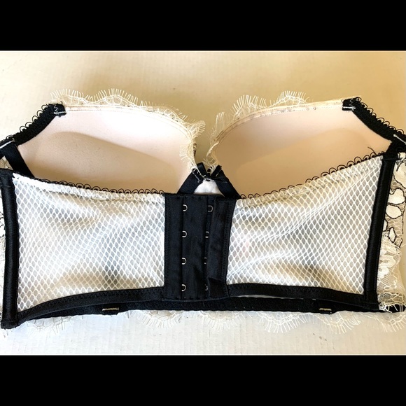 Victoria’s Secret brand creamy white & black laced braletta bustier US size 32C - Picture 9 of 13
